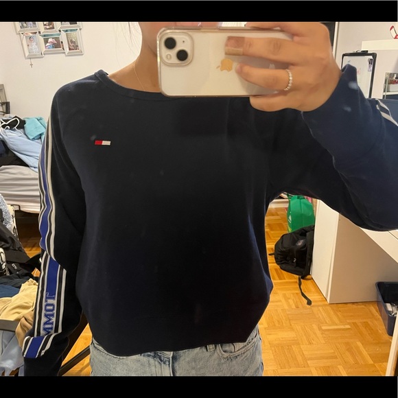 Soft navy blue crewneck - Picture 3 of 4